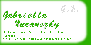 gabriella muranszky business card